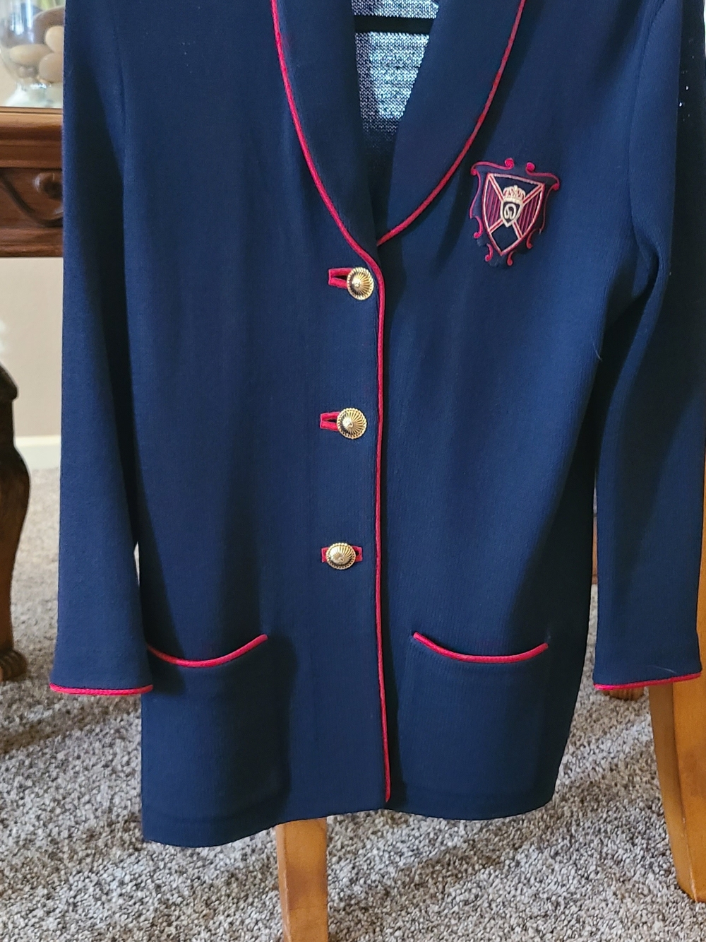St. John Collection Navy Knit Blazer